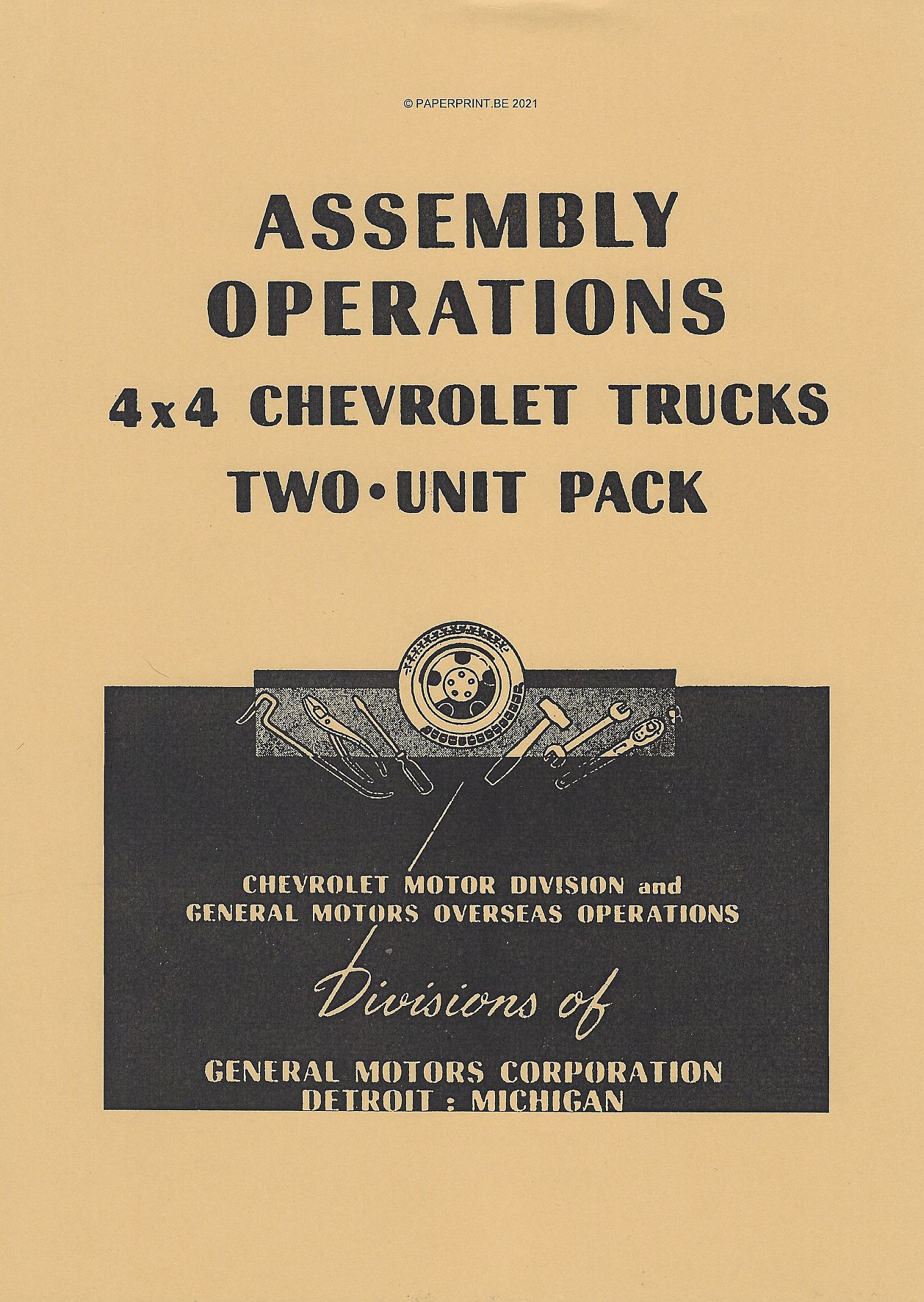 ASSEMBLY OPERATIONS 4x4 CHEVROLET TRUCKS TWO UNIT PACK US